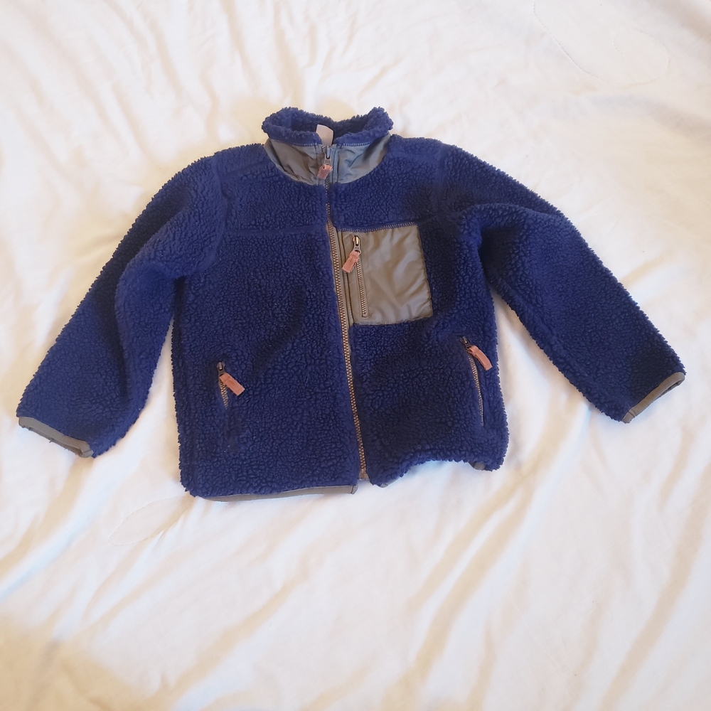 Boys Size 6 Carters Navy Sherpa Jacket